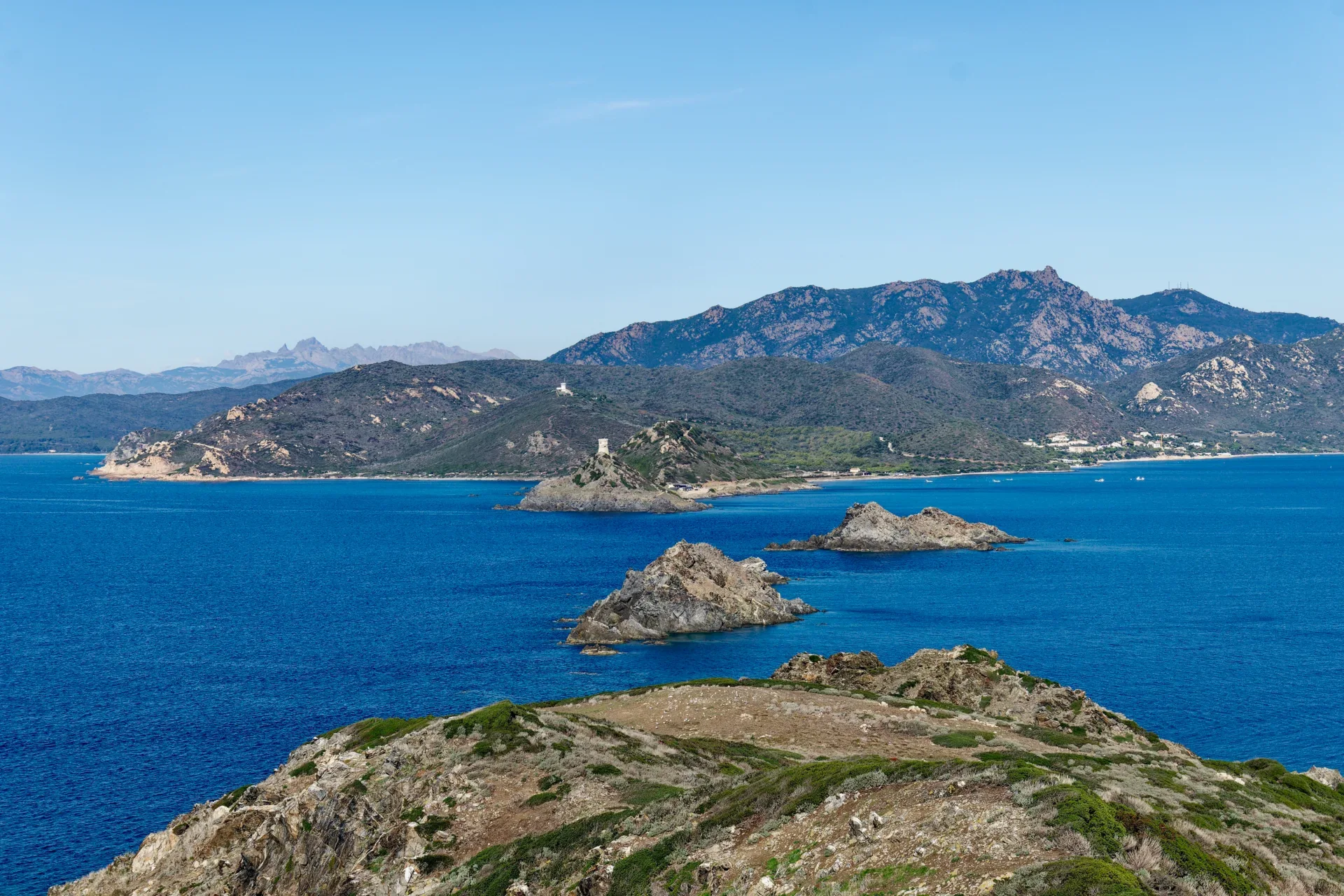 photo de mer depuis l'île Mezzu Mare