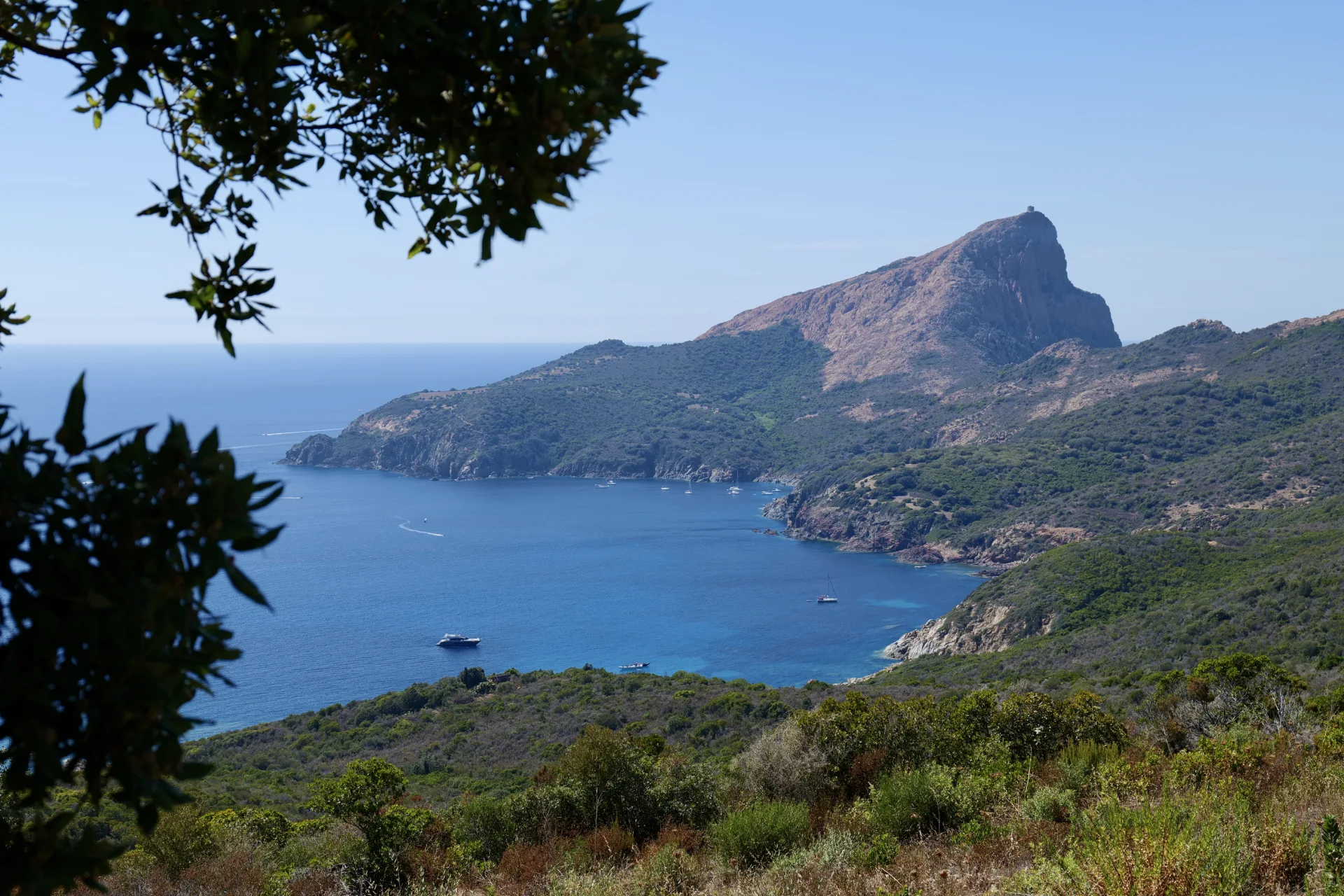 Vue sur le Capu Rossu